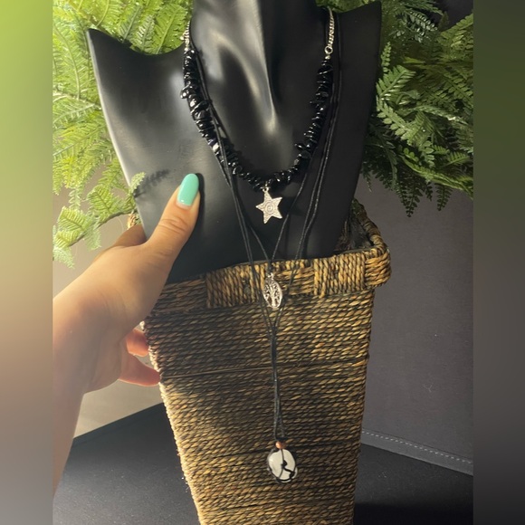 Bohemian Style - Tree of Life Multilayer Pendant Choker - Picture 4 of 5